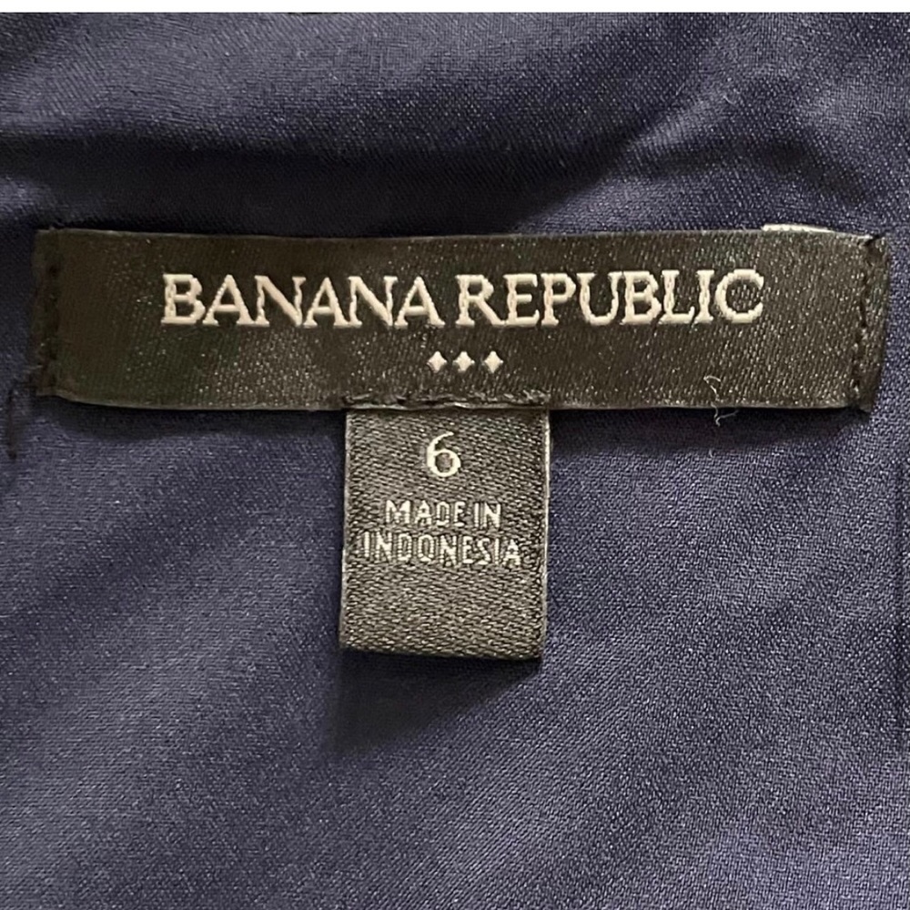 Banana Republic Blue White Tweed Sheath Dress 6 Work Cocktail - Picture 3 of 9